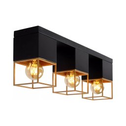 Plafonieră Lucide 21120/03/30 RIXT 3xE27/40W/230V negru