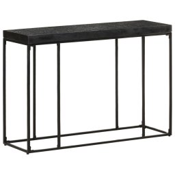 Masa consola, negru, 110x35x76 cm, lemn masiv acacia si mango GartenMobel Dekor