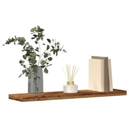 Rafturi perete 4 buc., lemn vechi, 40x10x1,5 cm, lemn prelucrat GartenMobel Dekor