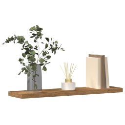 Rafturi de perete, 4 buc., stejar artizanal, 40x10x1,5 cm, lemn GartenMobel Dekor