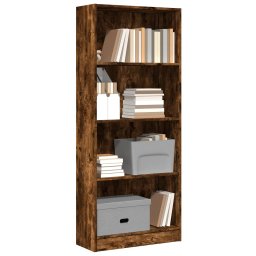 Biblioteca, stejar fumuriu, 60x24x143 cm, lemn prelucrat GartenMobel Dekor