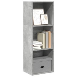 Biblioteca, gri beton, 40x30x114 cm, lemn prelucrat GartenMobel Dekor
