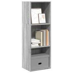 Biblioteca, gri sonoma, 40x30x114 cm, lemn prelucrat GartenMobel Dekor