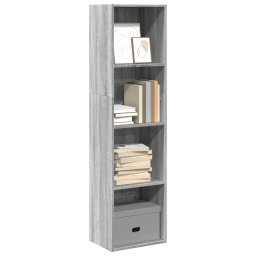Biblioteca, gri sonoma, 40x30x152 cm, lemn prelucrat GartenMobel Dekor