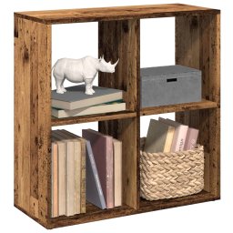 Biblioteca/separator camera lemn vechi 69,5x29x69,5 cm lemn GartenMobel Dekor