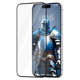 Folie Sticla Tempered Glass iPhone 16 Plus 6.7 4D/5D Full Glue Fullcover Negru