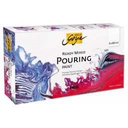 Mix vopsele acrilice Solo Goya Pouring, 6 x 80 ml