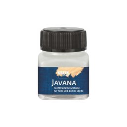 Vopsea pentru textile Javana Metallic Silver Kreul, 20 ml