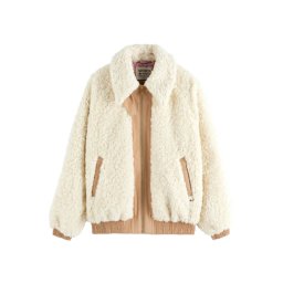 SCOTCH & SODA Geacă Teddy Bomber 178089 SC6643 soft ice
