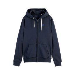 SCOTCH & SODA Jachetă Logo Badge Zip-Through Hoodie 178745 SC0002 night