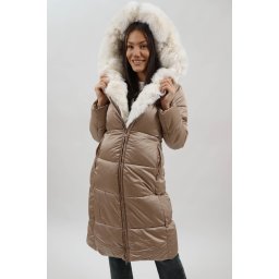 GEACA LUNGA GROASA DE IARNA CU GLUGA SI BLANITA ECOLOGICA DETASABILA BELLA L Bej