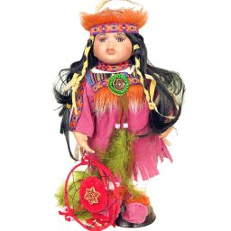 Păpușă de porțelan indianca Pocahontas
