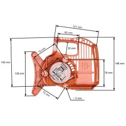 Demaror motocoasa compatibil Stihl Fs 38, Fs 45, Fs 46, Fs 55