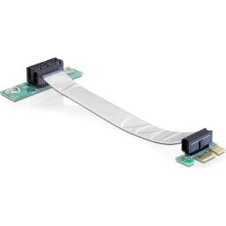 Riser card PCI Express x1> x1 with flexible cable 13 cm directed left riser card
