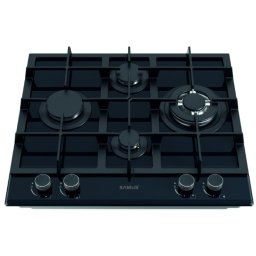 Plita sticlă GRI, 4 arzătoare pe gaz