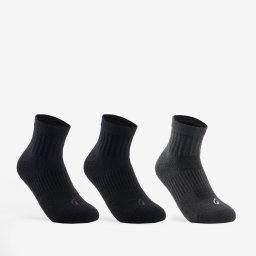 SET 3 X PERECHI ȘOSETE SPORT LUNGI RS 500 NEGRU GRI COPII