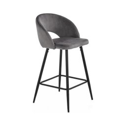 Scaun de bar 89x49 cm gri/negru
