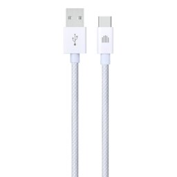 Dviced Cable USB-A to USB-C Nylon Textile 1,25m - White