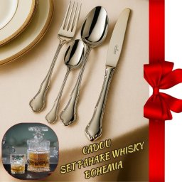 PALAZZO Set tacamuri inox placat cu argint AG 90 - 12 persoane ( 72 piese )