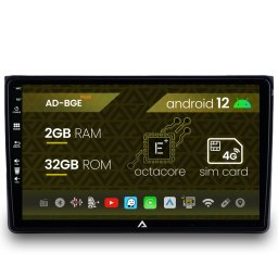Navigatie Audi A4(B6 B7) Seat Exeo, Android 12, E-Octacore 2GB RAM + 32GB ROM, 9 Inch - AD-BGE9002+AD-BGRKIT425