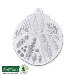 Mulaj Silicon Decoruri Iarna cu Brazi, Plante si Fructe