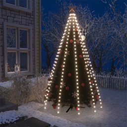 Instalatie brad de Craciun cu 250 LED-uri, alb rece, 250 cm GartenMobel Dekor