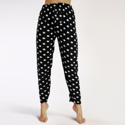 Pantaloni Damă Pijama din Polar Serena Model 'Dots Story' Confort si Bună Dispoziție