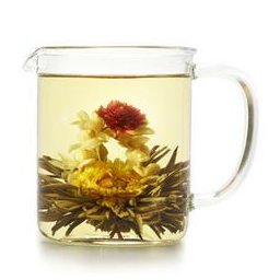 Ceai Floare Ochiul Dragonului Blooming flower cu ceainic sticla de lux