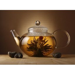 Ceai Floare Osmanthus Blooming flower cu ceainic sticla de lux