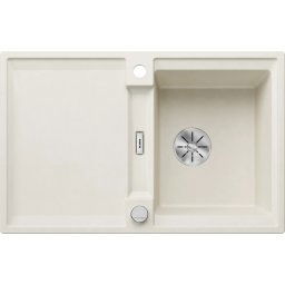 Chiuveta bucatarie Blanco ADIRA 45 S, silgranit, 78 cm, grilaj pliabil inclus, alb antic, 527590