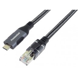 Cablu de retea USB 3.1 type C la RJ45 LAN Cat.6 FTP T-T 3m, ku31net3