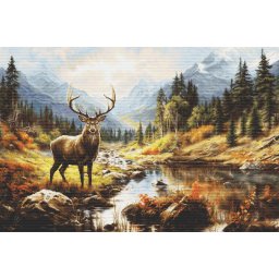 Set goblen de cusut, cu diagrama, Maretia naturii, 42 x 28 cm