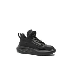 Ghete bărbați Franco Gerardo model sport, negre, din piele naturală FNX83107-39 EU