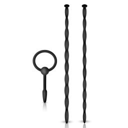 NMC Knot-Knot 3in1 Silicone Urethral Sounding Kit II Black