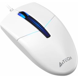 Mouse A4Tech N-530S, iluminare, 1200DPI, Alb