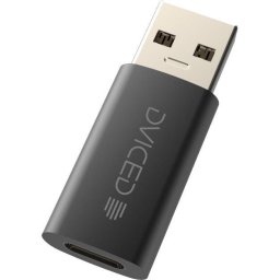 Adaptor Dviced DV300005, USB Type-C la USB-A, 10 Gbps, Negru