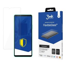Folie ecran 3MK FlexibleGlass, pentru Sony Xperia 10 IV, Structura hibrida, 7H, 0.3 mm, Transparent