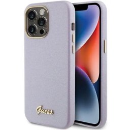 Husa iPhone 15 (6.1) hardcase Glitter Glossy Script - Light Gold