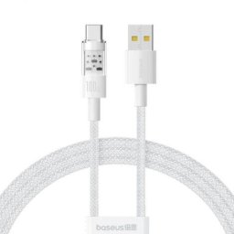 Gem, Fast Charging Data Cable pt. smartphone, USB la USB Type-C 100W, 2m, alb