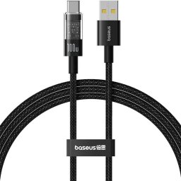 Gem, Fast Charging Data Cable pt. smartphone, USB la USB Type-C 100W, 2m, negru