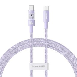 Gem, Fast Charging Data Cable pt. smartphone, USB Type-C la USB Type-C 100W, 1m, mov