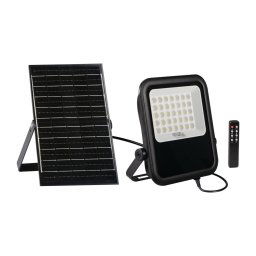 Proiector LED cu panou solar și senzor Kanlux 36607 15W/15000 mAh 3,2V IP65 + telecomandă