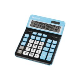 Calculator de birou 12 digiți, 206 x 155 x 35 mm, Eleven CDC120, negru/bleu