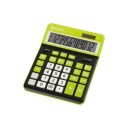 Calculator de birou 12 digiți, 206 x 155 x 35 mm, Eleven CDC120, negru/verde