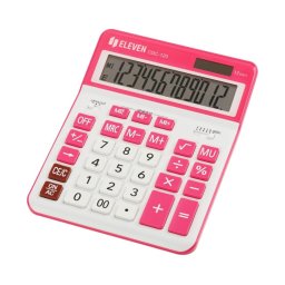 Calculator de birou 12 digiți, 206 x 155 x 35 mm, Eleven CDC120, alb/rosu