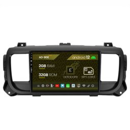 Navigatie Toyota Proace (2016+), Android 12, E-Octacore 2GB RAM + 32GB ROM, 9 Inch - AD-BGE9002+AD-BGRKIT065V2