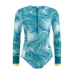 LASCANA ACTIVE Costum de baie sport cyan / albastru deschis / verde petrol / alb