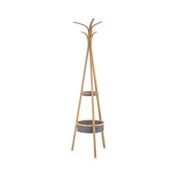 Cuier de podea 177 x 52 cm, maro