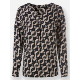 heine Bluză bej / șamoa / negru