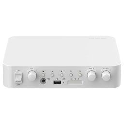 Amplificator IP doua zone, 80W, Alarma, USB, Bluetooth - HIKVISION DS-QAE1A80G1-VB